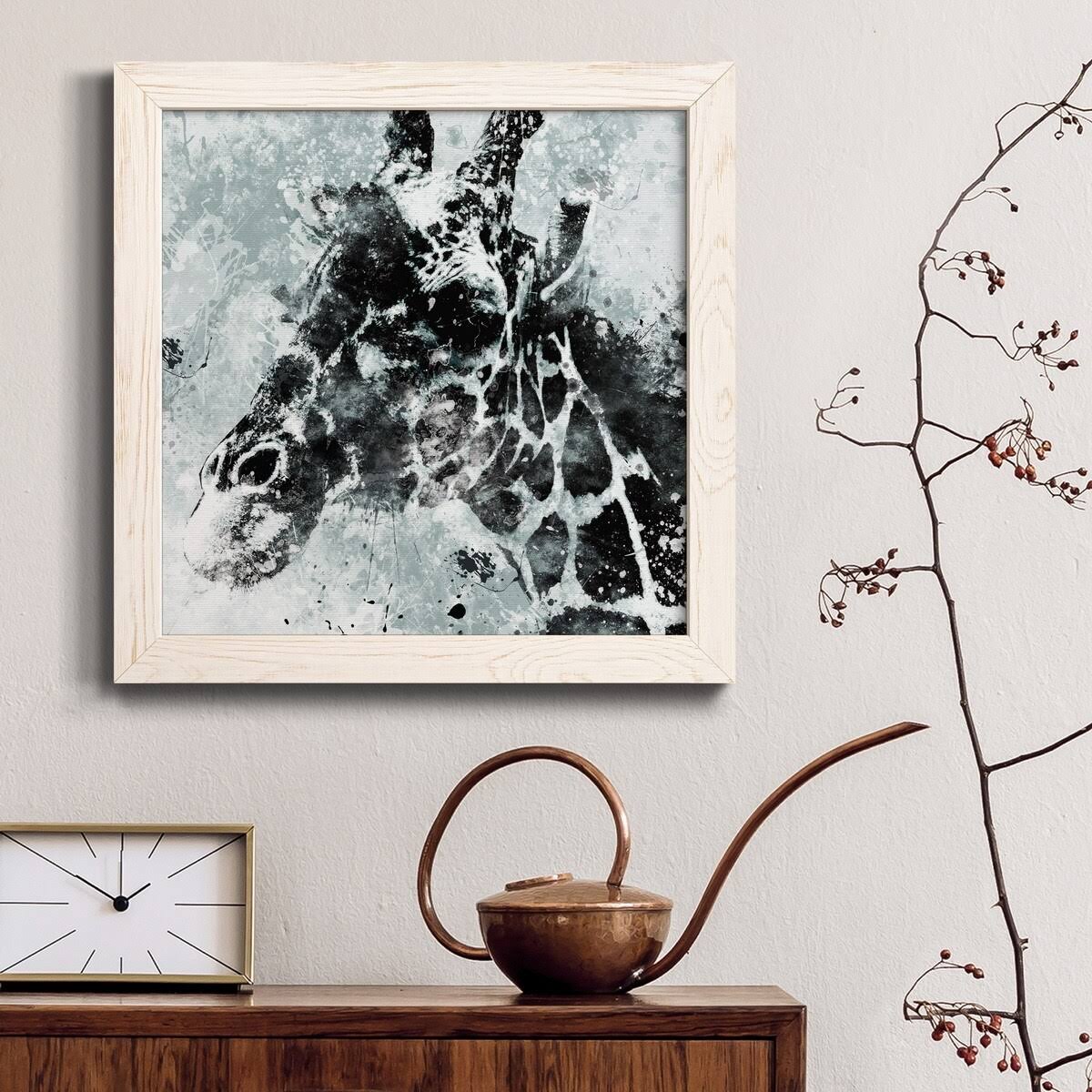 White Framed Canvas 24x24 A3480