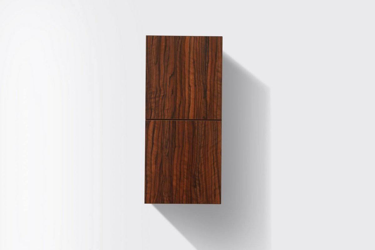 Walnut Finish Linen Side Cabinet with Two Doors K1447