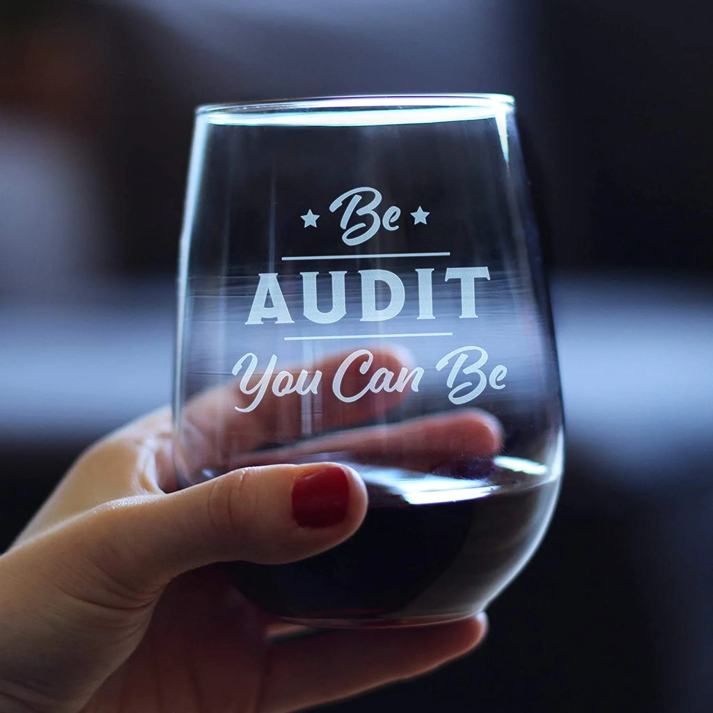 Funny Accounting Wine Glass P11497