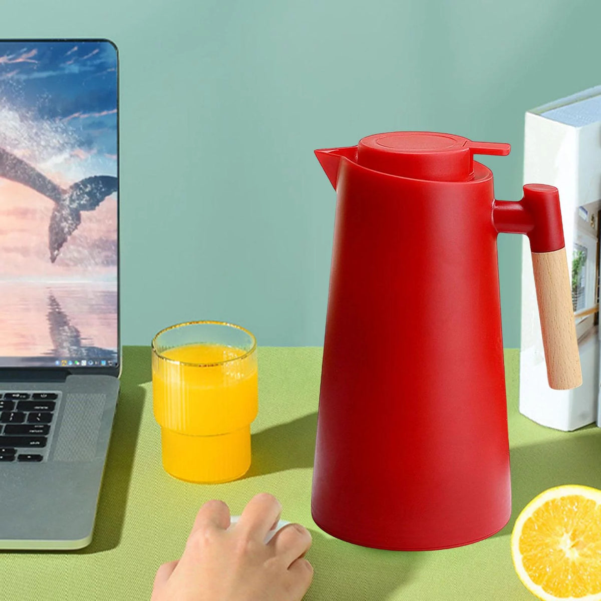 1000ml Glass Liner Thermal Insulation Kettle L330