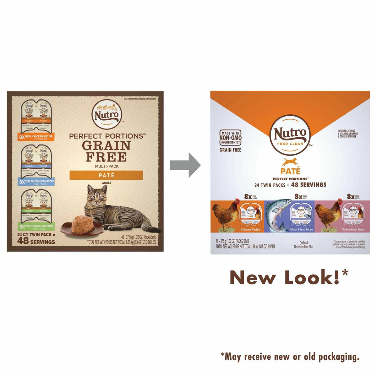 Grain Free Chicken Salmon Tuna Liver Wet Cat Food Pate Variety Pack I11367
