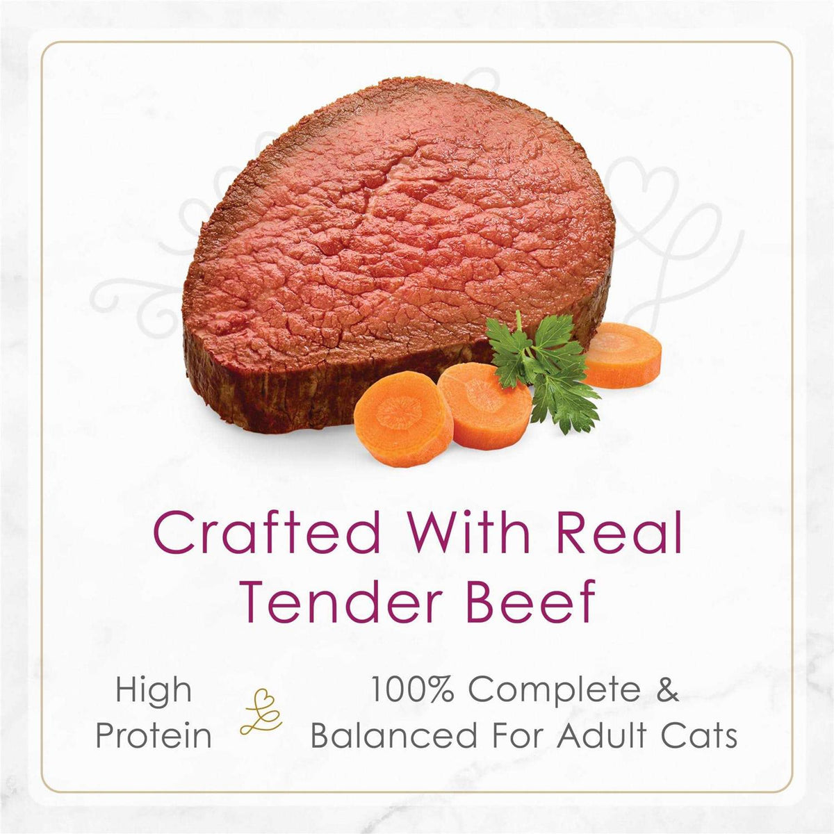 Wet Cat Food Tender Beef with Carrots B244