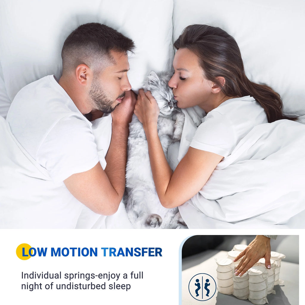 10'' Gel Memory Foam Pocket Spring Hybrid Mattress Full Size D715883