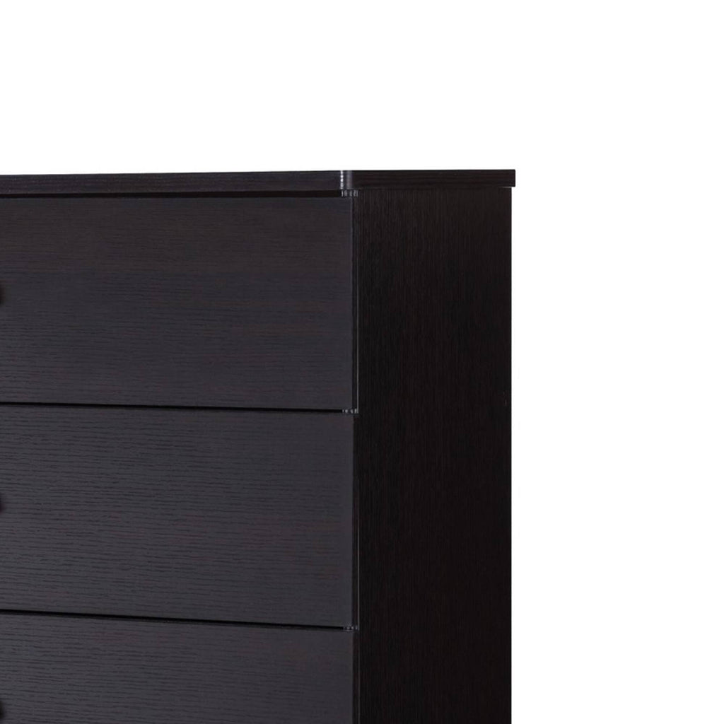 Dark Brown 5 Drawer Chest V2655
