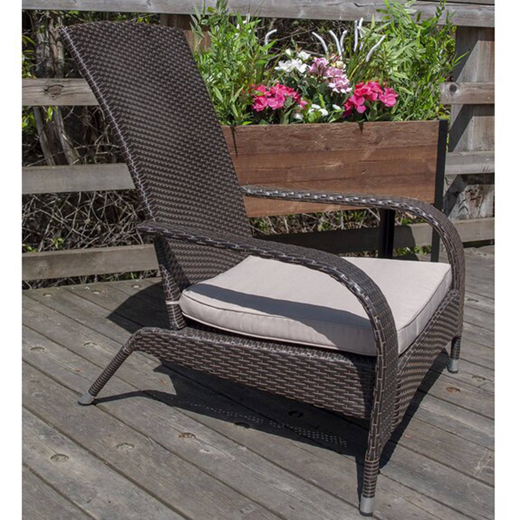 Brown Wicker Armchair N26688