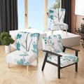 Teal Upholstered Traditional Accent Chair B86139