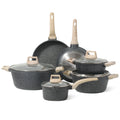 10 Pcs Nonstick Granite Stone Cookware Set Y787