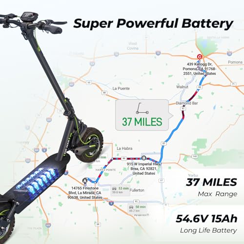 Electric Scooter with 10" Pneumatic Tires, Folding E Scooter F44577