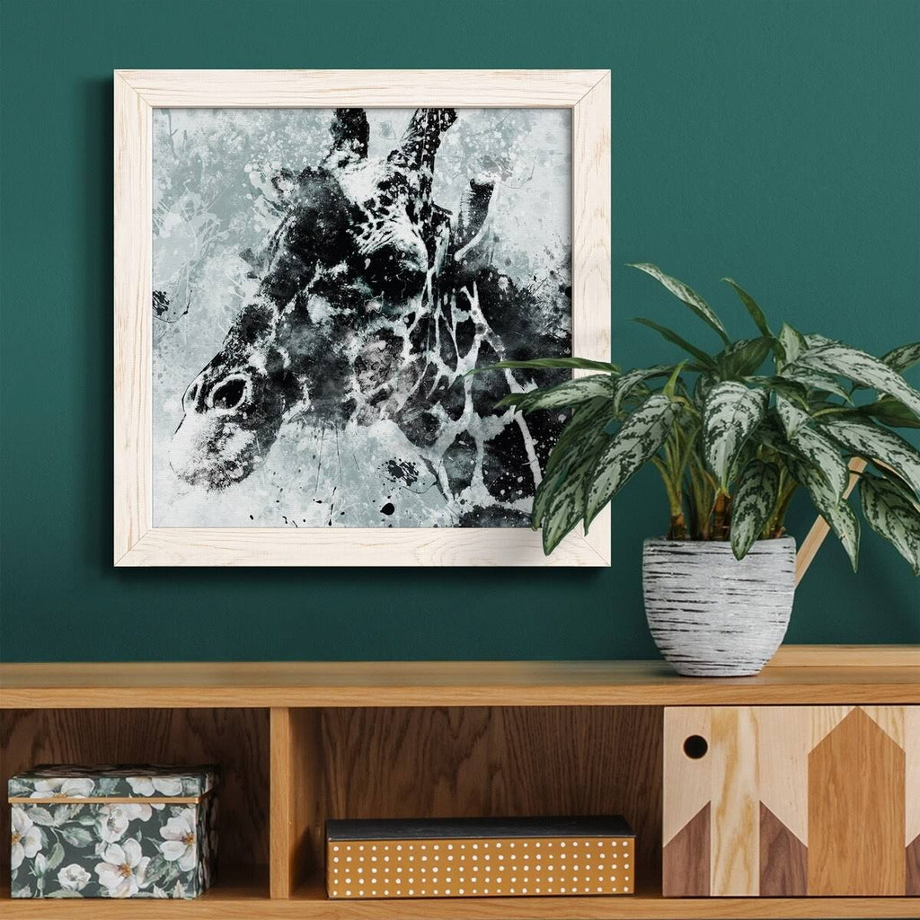 White Framed Canvas 24x24 A3480