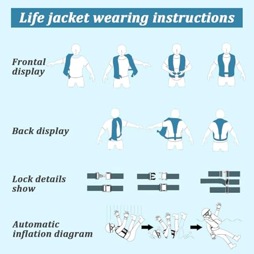 150N Automatic Inflatable Life Jacket with CO2 Inflation H6340