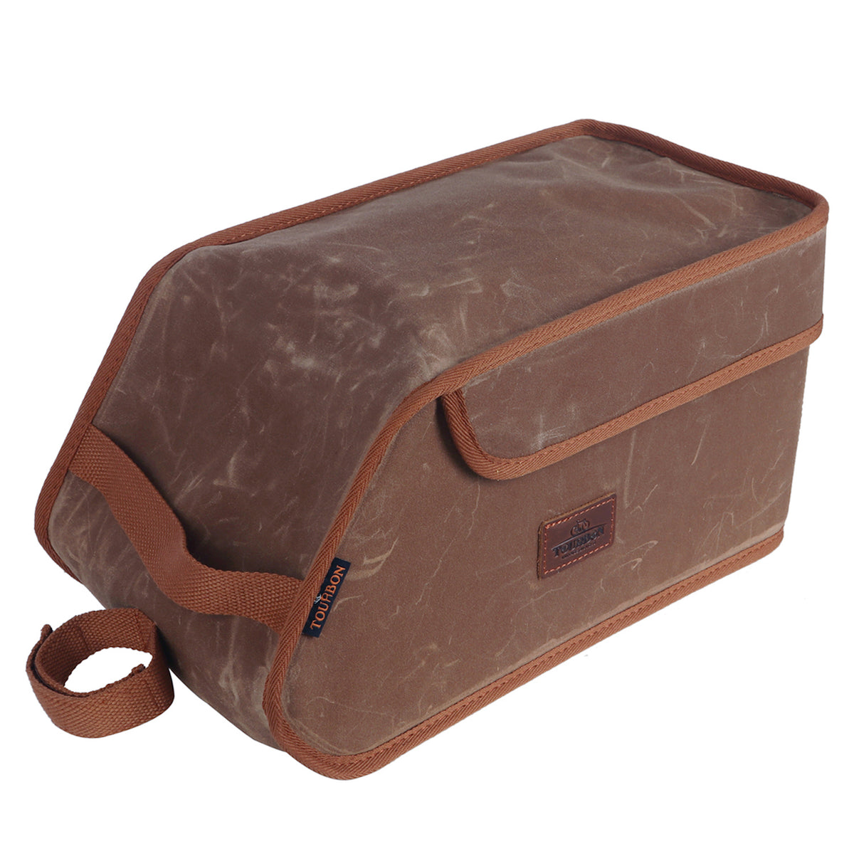 Brown Canvas Bicycle Trunk Cooler Bag P9374