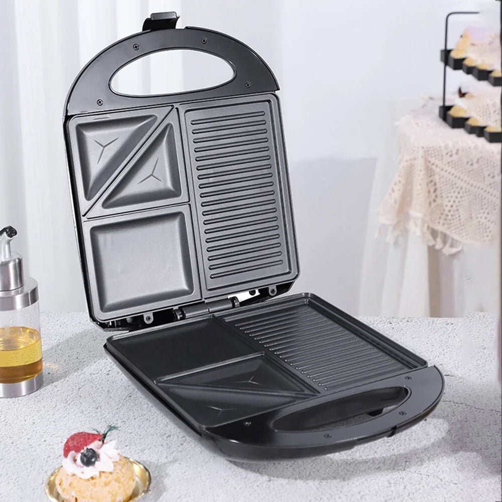 1400W Non-Stick 3in1 Electric Grill Waffle Maker B303622