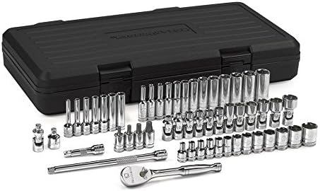 51 Pc 1/4" Drive Standard & Deep SAE/Metric Mechanics Tool Set L5805
