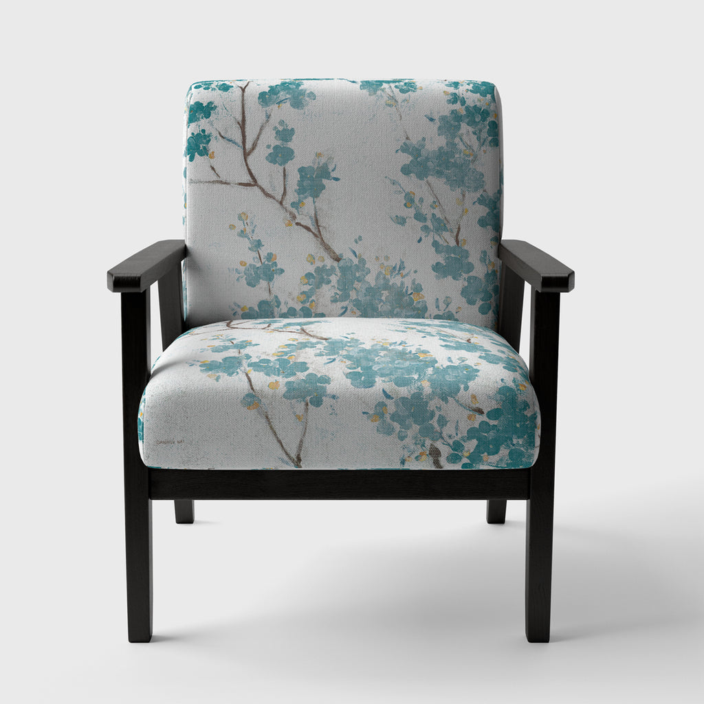 Teal Upholstered Traditional Accent Chair B86139