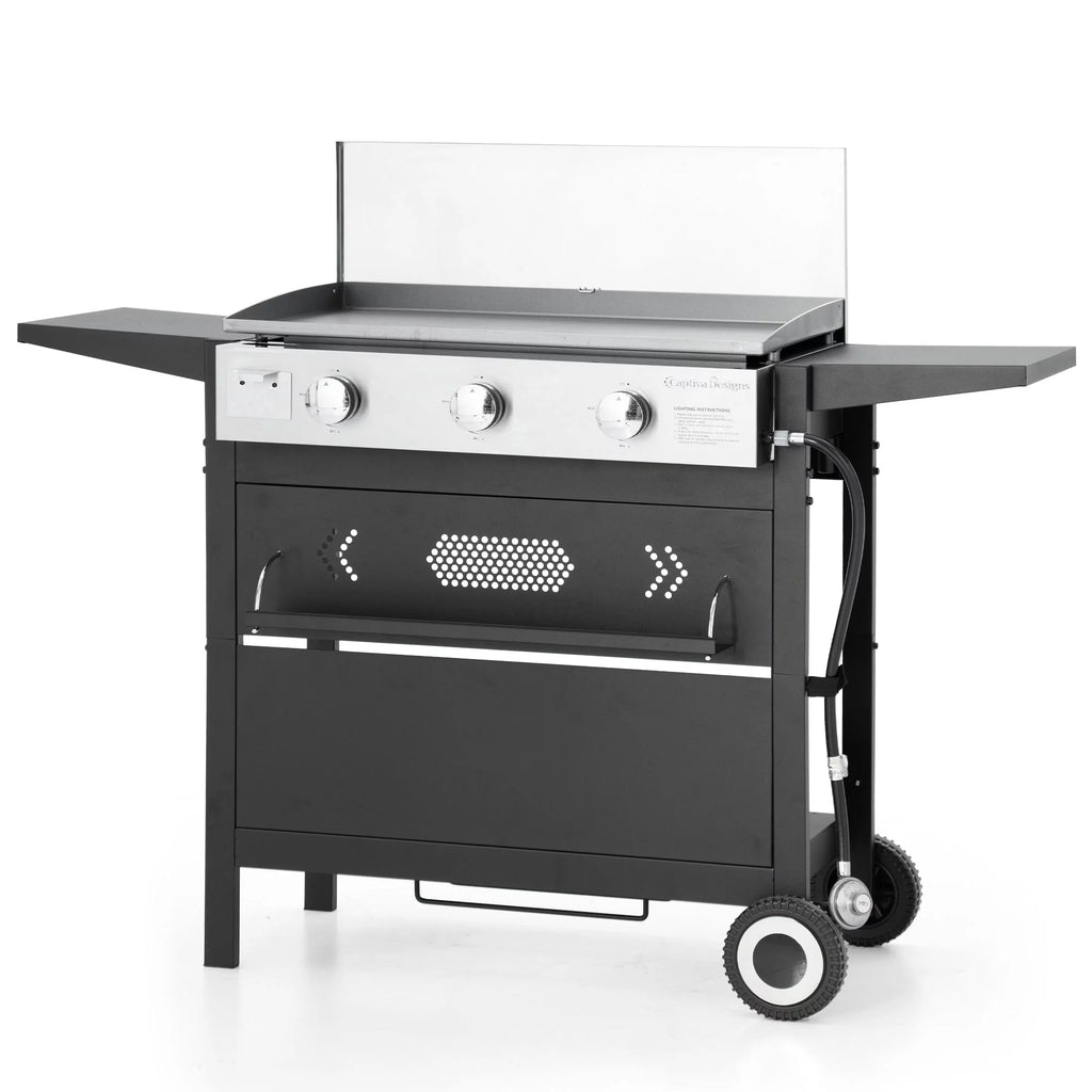 3-Burners Gas Griddle Portable Flat Table Top BBQ Grill 33,000 BTU R52727
