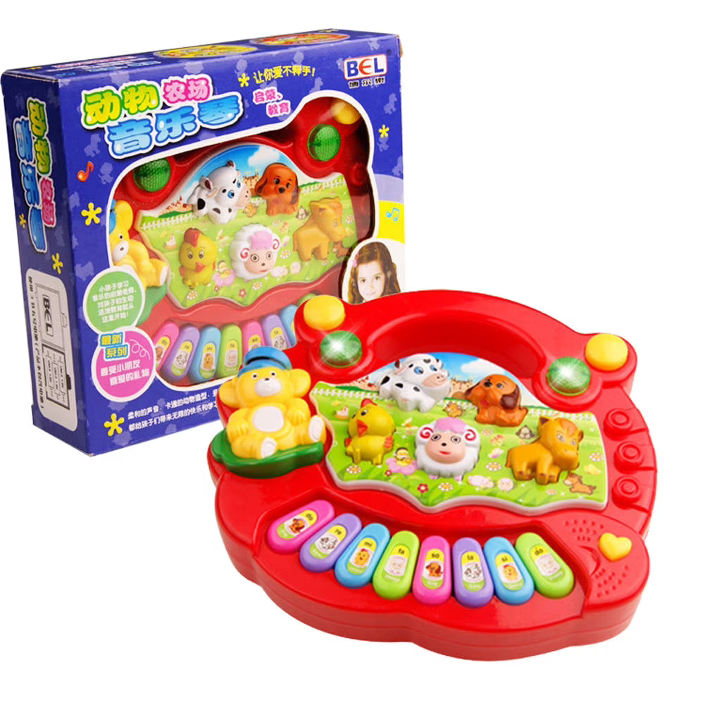 Electronic Piano Toy with Animals Light up Musical Toys F941857