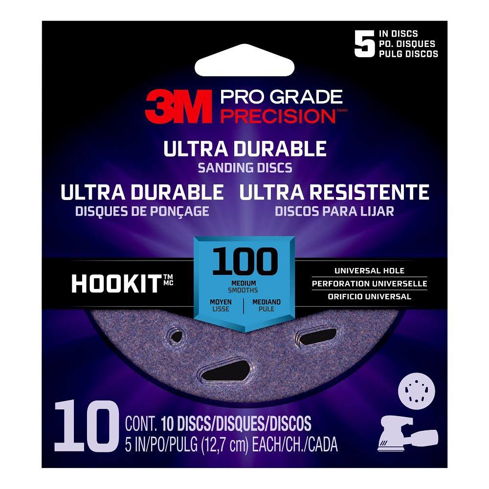 10-Pack 100 Grit Ultra Durable Sanding Disc T1197
