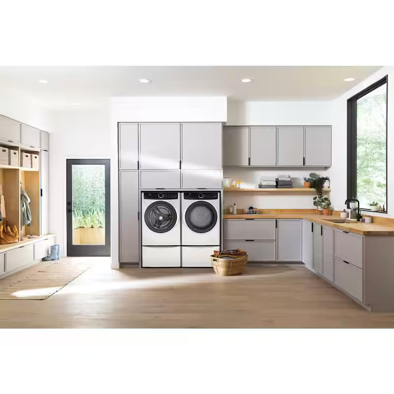 Front Load Gas Dryer in White P3878