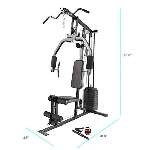 Multifunctional Workout Station 150lbs to 200lbs Stack Home Gym A90461