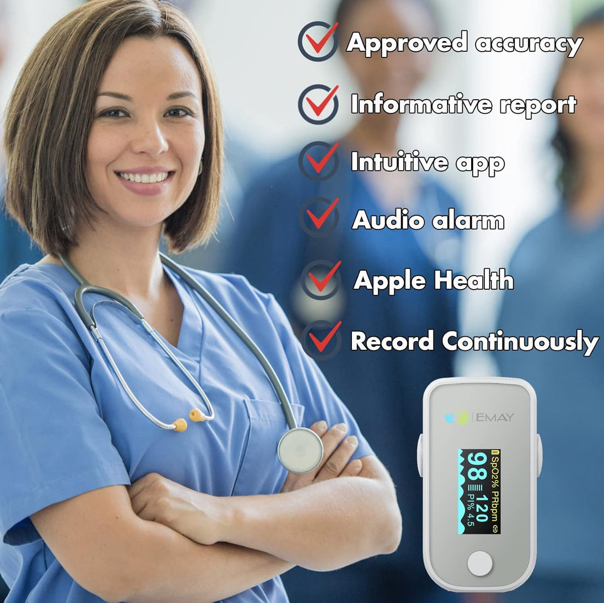 Pulse Oximeter Fingertip Bluetooth B8699