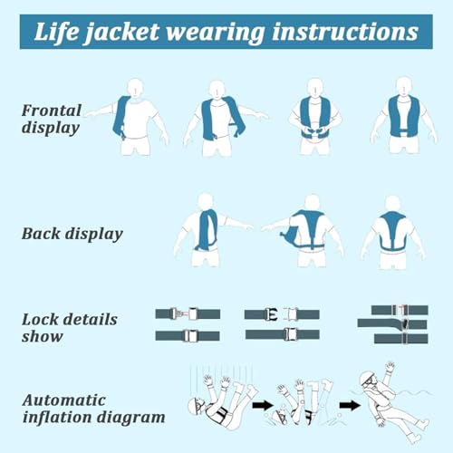 150N Automatic Inflatable Life Jacket with CO2 Inflation H6340