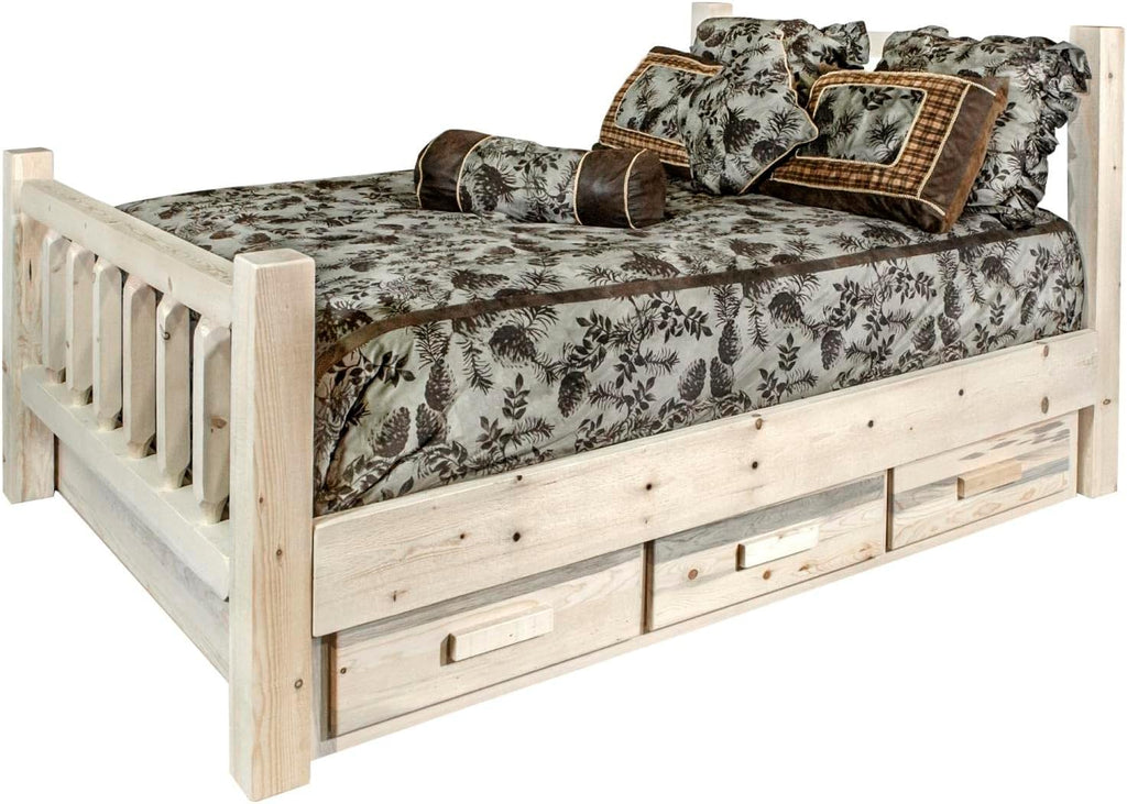 Twin Bed with Storage E629