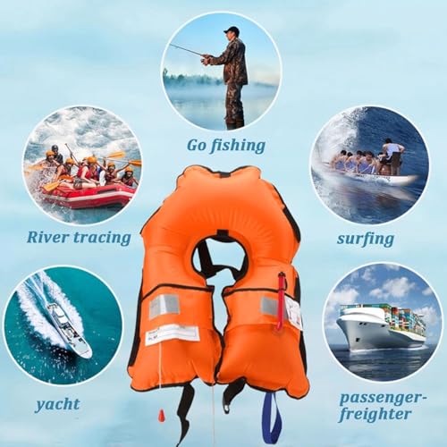 150N Automatic Inflatable Life Jacket with CO2 Inflation H6340