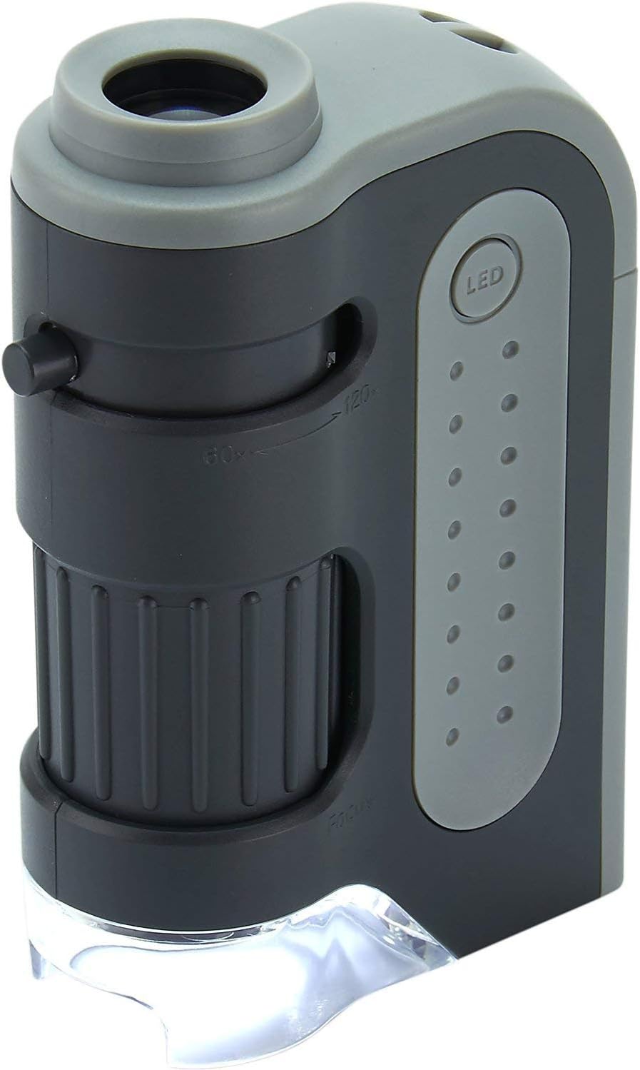 60x-120x Power LED Lighted Pocket Microscope G642