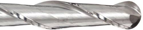 Carbide Ball Nose End Mill Extra Long Reach Uncoated Bright Finish 2 Flutes Z90880