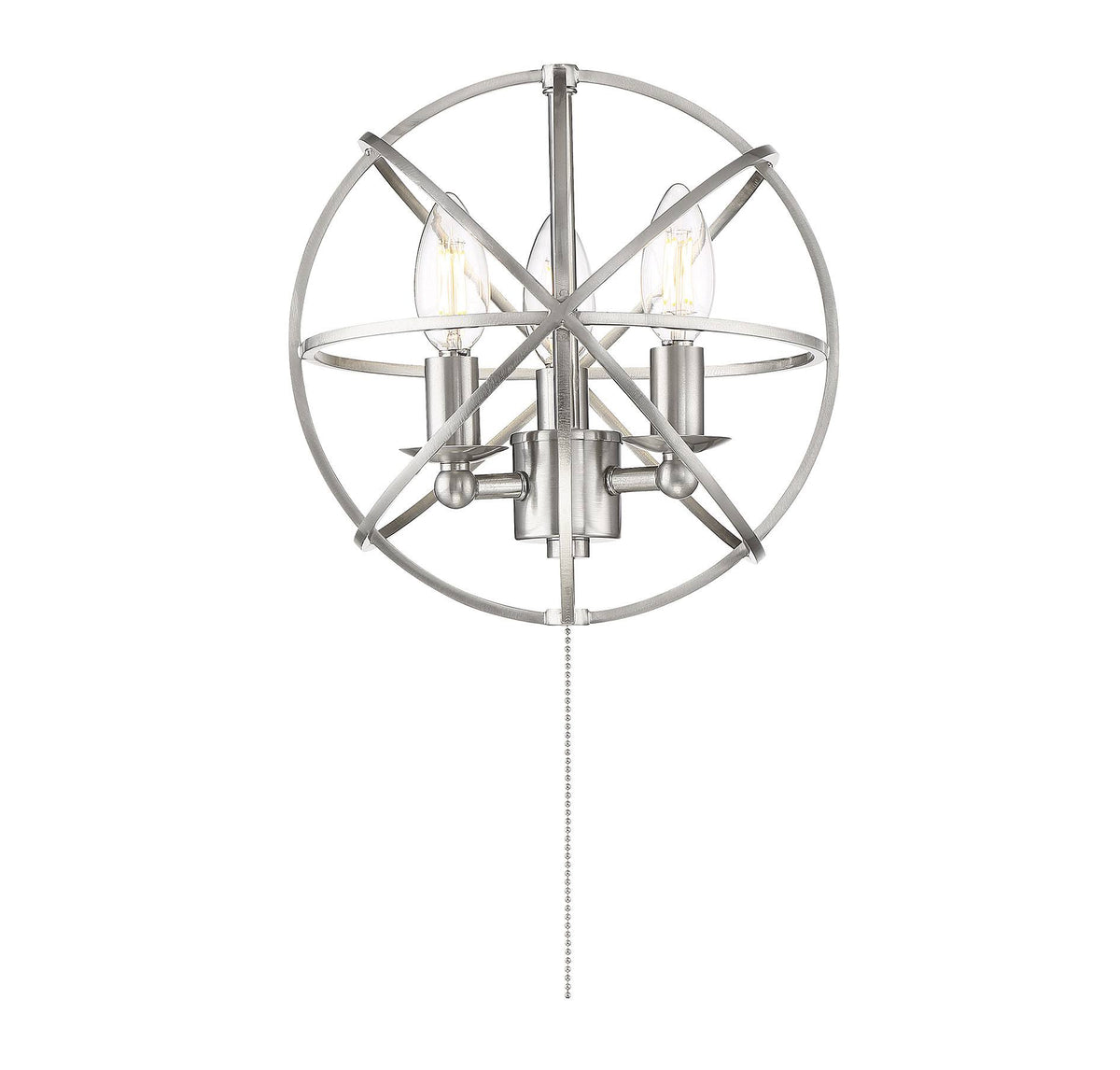 Satin Nickel Fan Light Kit H268356