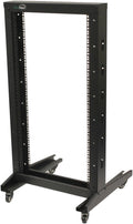 22U 2-Post Open Frame Server Rack with Casters B548