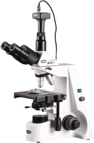 Digital Trinocular Compound Microscope, 40X-2500X Magnification, Infinity Objectives, 1.3MP Camera M319688