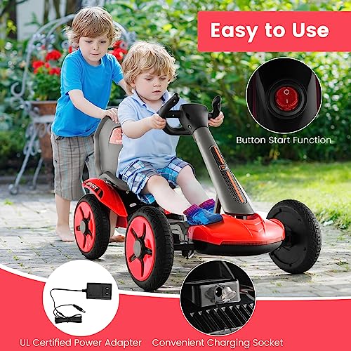 12V Battery Powered Ride on Toy with Adjustable Seat & LED Lights V37249