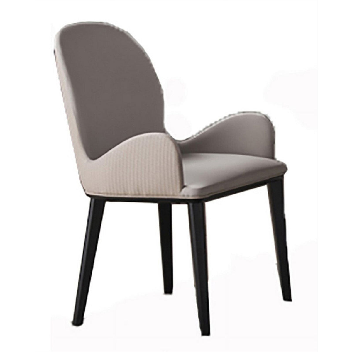 Tan Wood & Faux Leather Dining Chair (Set of 2) V536