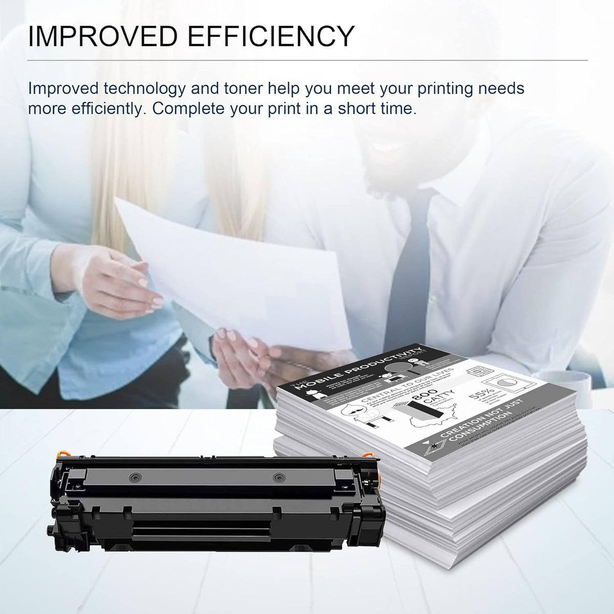 1 Pack Black Toner Cartridge for M1522n M1523nf M1120 MFP P1505 P1505n Printer R1086