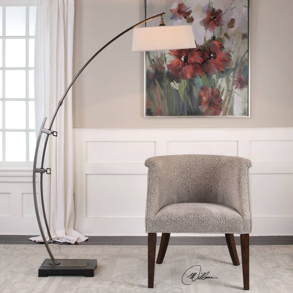Bronze Arc Floor Lamp A815