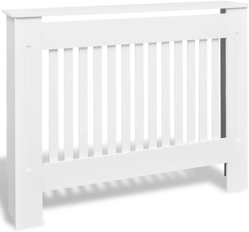 White MDF Radiator Cover D5926