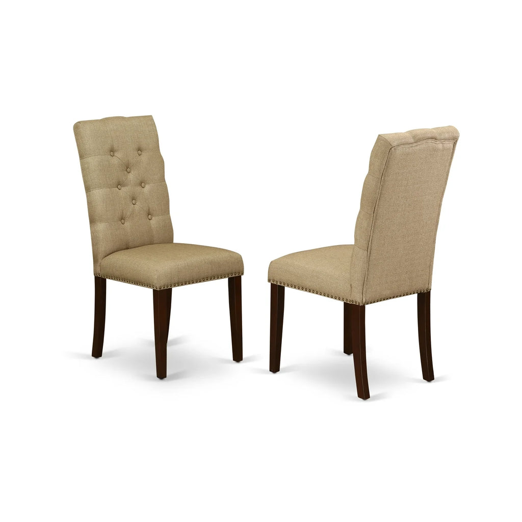 3-Pc Dining Room Table Set with Butterfly Leaf and 2 Chairs H836