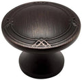 Oil Rubbed Bronze Round Cabinet Knob - 25 Pack Y5787