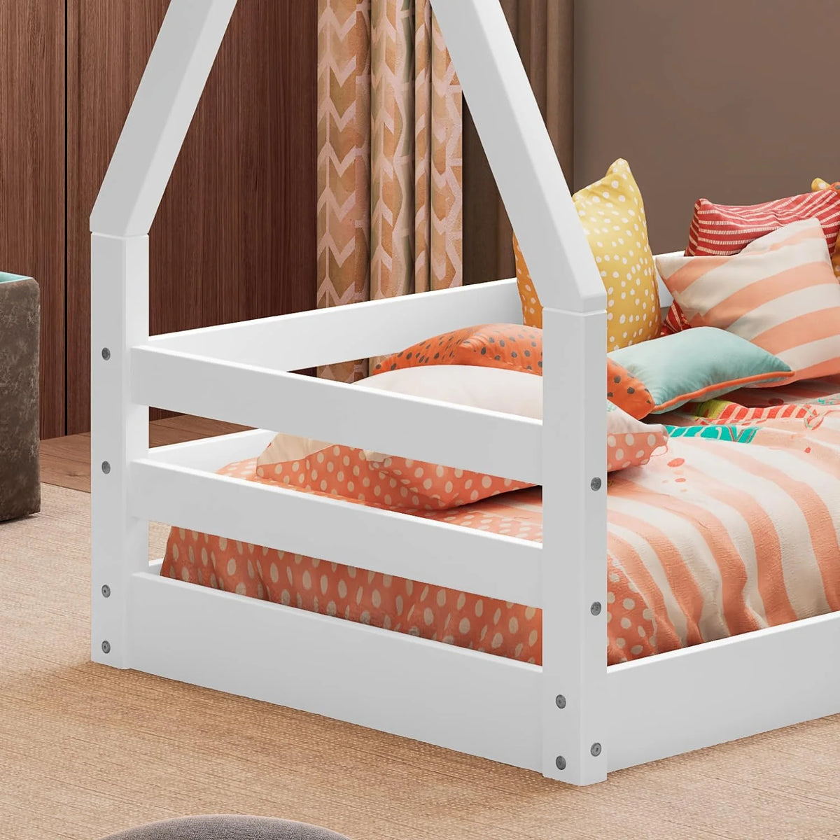 Solid Wood Toddler Bed White G206