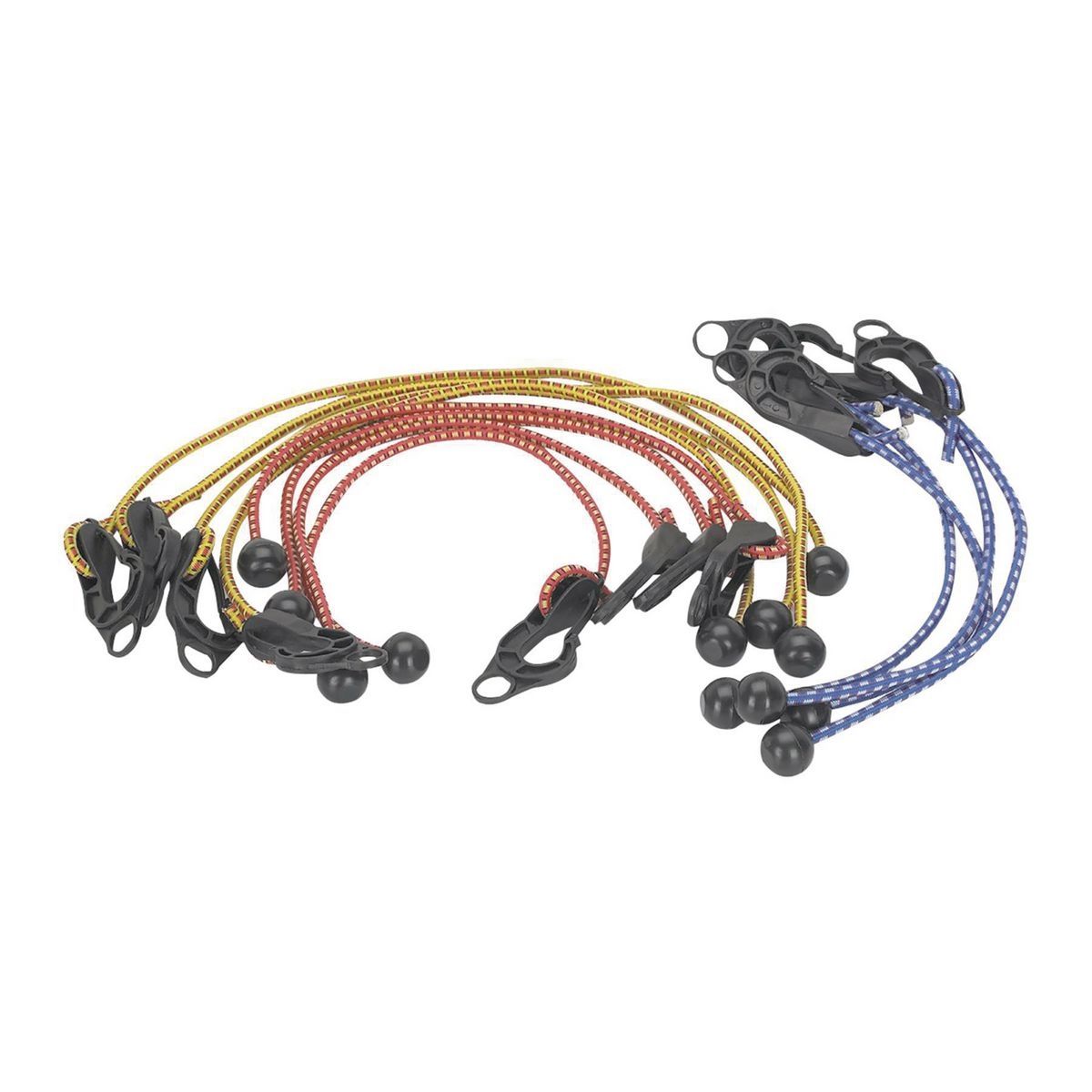 Adjustable Tarpaulin Tie Down Cords, 12 Piece H32367