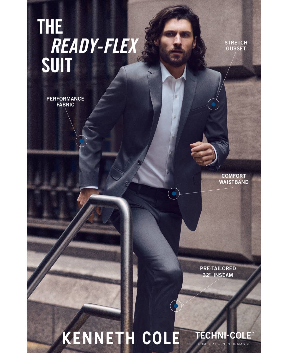 Slim-Fit Suit Gray 40r T407396
