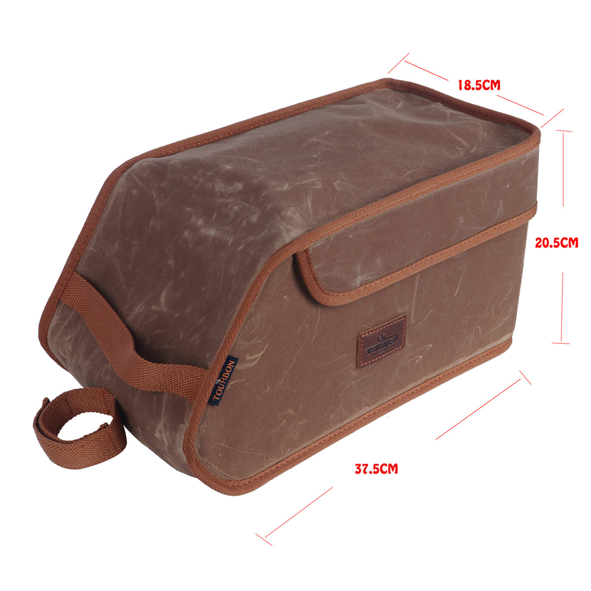 Brown Canvas Bicycle Trunk Cooler Bag P9374
