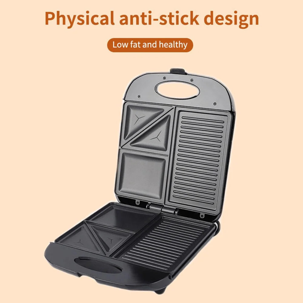 1400W Non-Stick 3in1 Electric Grill Waffle Maker B303622