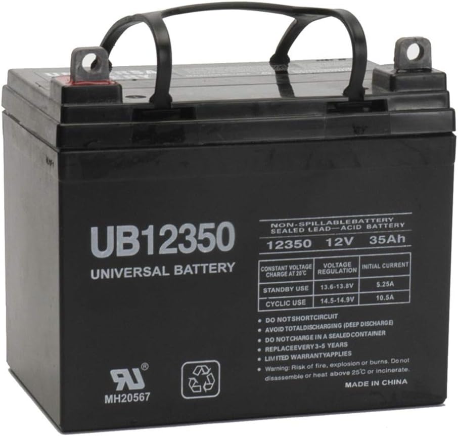 12V 35Ah Lawn Garden Tractor Battery W8890