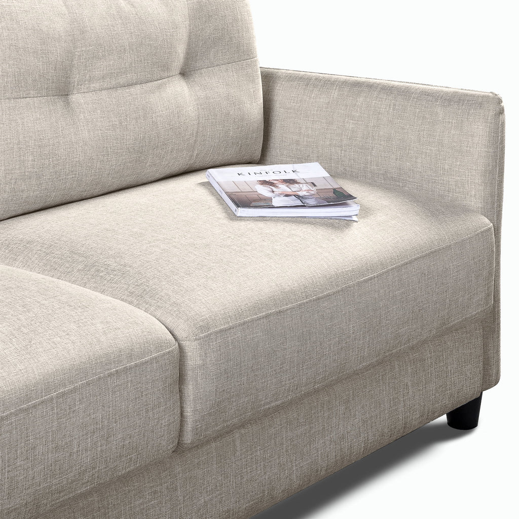 Beige Fabric Sofa U774