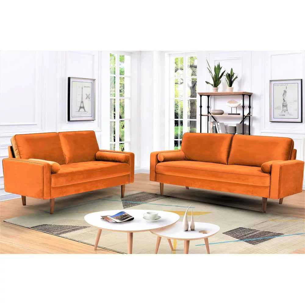 Velvet Sofa Loveseat O75884