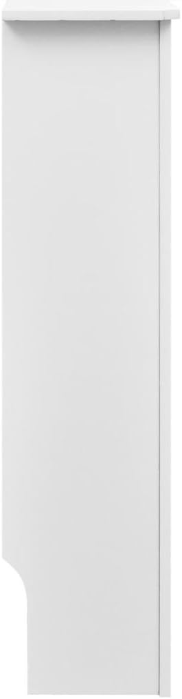 White MDF Radiator Cover D5926
