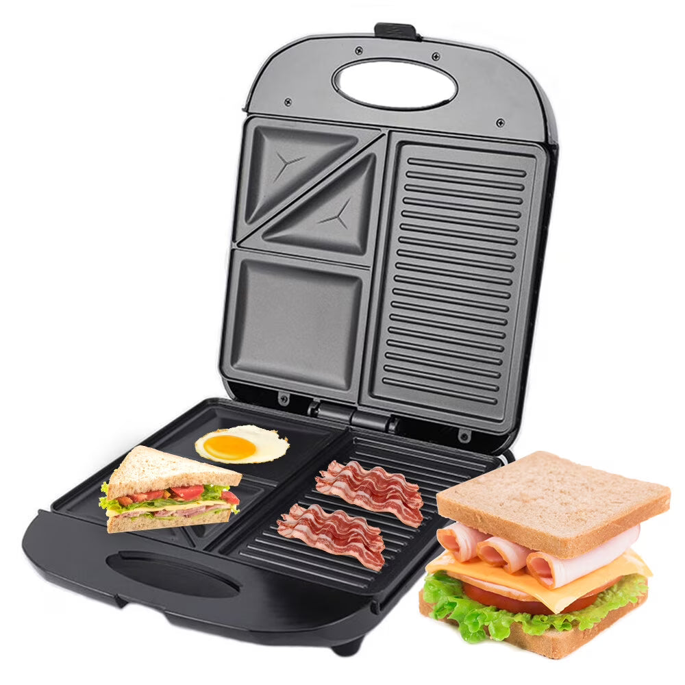 1400W Non-Stick 3in1 Electric Grill Waffle Maker B303622