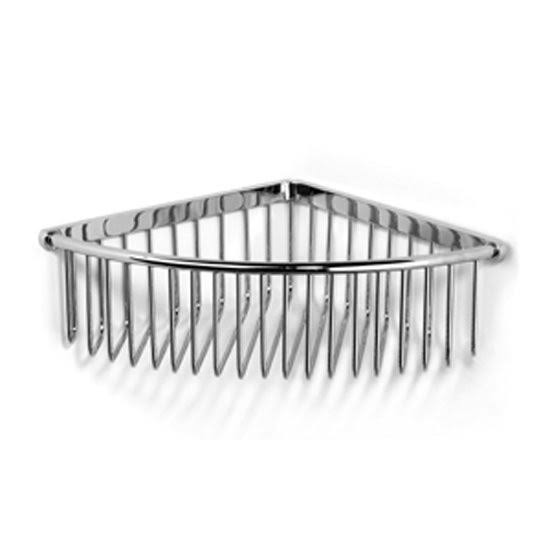 Concealed Fix Lift Off Large Deep Corner Shower Basket in Chrome Plated W755356